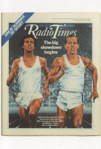 Sebastian Coe Steve Ovett International 1981 Athletics Radio Times Postcard