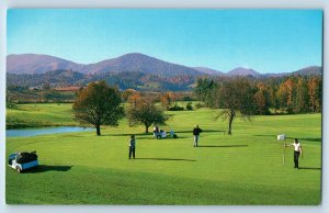 Boone North Carolina Postcard Boone Golf Course Aerial View Field 1960 Unposted