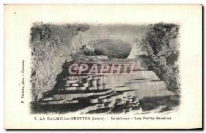 Old Postcard Daphine the Interior La Balme Caves Smaller basins