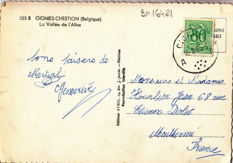 BF16481 oignies chestion la vallee de l alise belgium front/back image