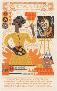 Lois Mailou Jones African American Printer Art Designer Postcard