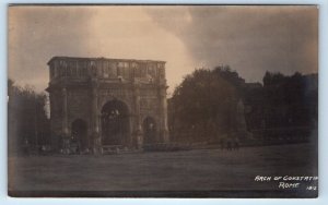 RPPC ROMA Rome Arch of Constantine 1912 ITALY Postcard