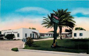 1940s Casa Grande Arizona La Siesta Court Art Tone postcard 7736