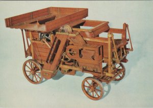 Farming Postcard - Model of Threshing Machine c1860, Agriculture   RR23299