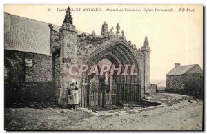 Pointe Saint Mathieu Old Postcard Portal & # 39ancienne Parish Church