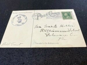Postcard 1911 BERKS COUNTY PRISON Reading PA posted rcd Williamson School PA