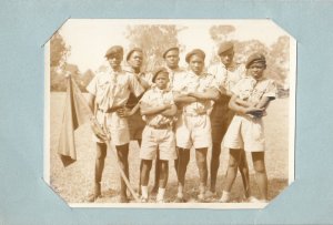 Kenya Scout Scouting Antique 1960s Christmas Card Photo From African Unit Group