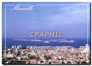 Postcard Modern Provence and Marseille Charmes Chateau d'If and the islands o...