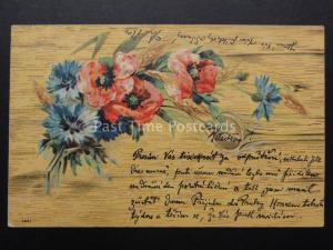 Poppies Postcard c1901 UB
