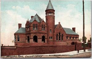 Cossett Library Memphis Tennessee Vintage Postcard H11