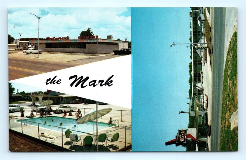 Postcard OK Weatherford Mark Motor Hotel & Restaurant Route 66 Multiview R72