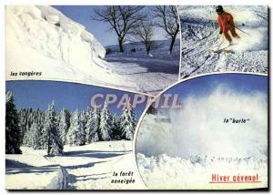 Postcard Modern L & # 39Hiver In Cevennes Ski