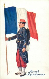 Military uniform Russian Lancer British Territorial French Belgian Infantry Flag