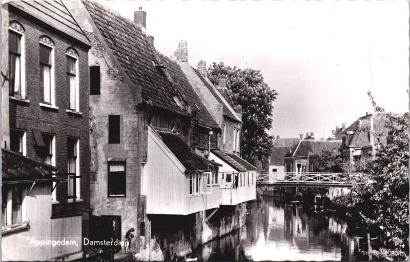 Netherlands Appingedam Damsterdiep RPPC 04.96