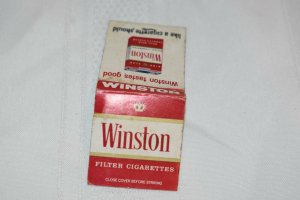 Winston tastes good like a cigarette should 20 Strike Matchbook Cover