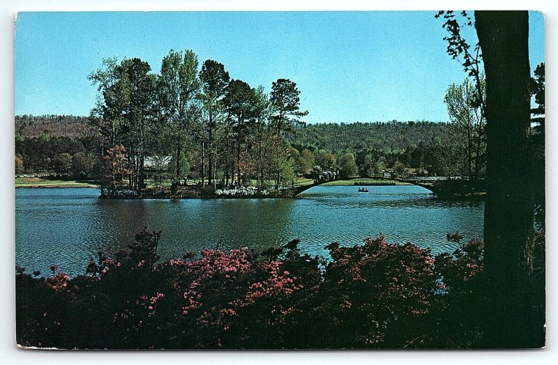 1960s PINE MOUNTAIN GA CALLAWAY GARDENS AZALEAS US 27 UNPOSTED POSTCARD P3820