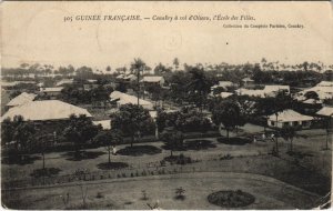 PC CONAKRY A VOL D'OISEAU ECOLE DES FILLES FRENCH GUINEA (a28733)