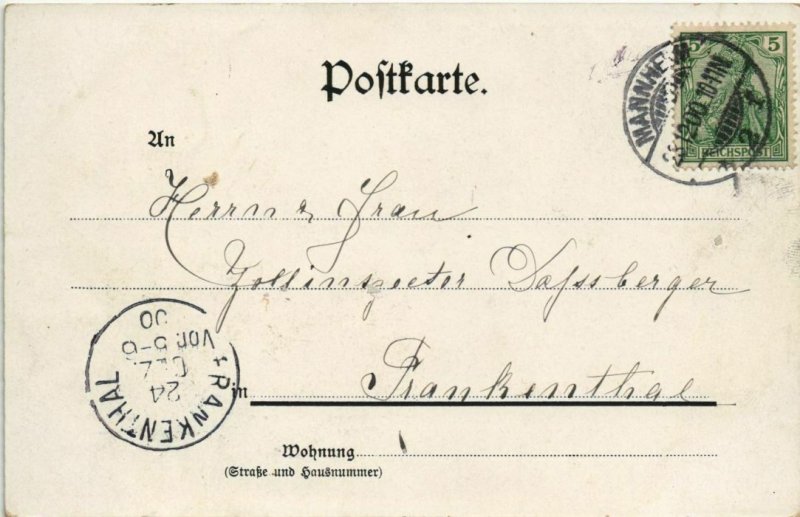 CPA AK Mannheim Breitestrasse GERMANY (1127431)