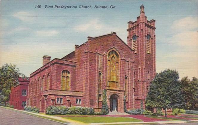 Georgia Atlanta The First Presbyterian Church Curteich