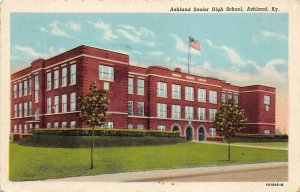 Ashland Kentucky 1940s Postcard Ashland Senior High School