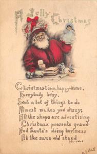 Christmas Santa Claus 1911 writing on front