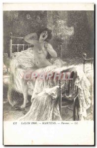 Postcard Old Nude Erotic Fair 1908 Martens Laziness