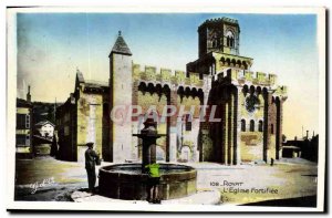 Old Postcard Royat L & fortified # 39Eglise