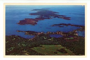 MA - Cape Cod, Woods Hole. Aerial View & Elizabeth Islands