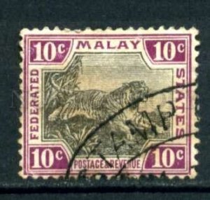 509650 Malaysia Malay states 1901 year Tiger stamp