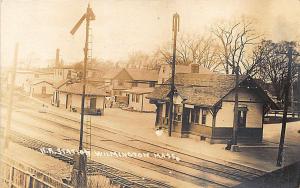 Wilmington MA Railroad Station Train Depot RPPC Postcard