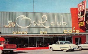 OWL CLUB Battle Mountain, NV Hwy 40 Roadside Casino Cafe c1960s Vintage Postcard