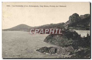 Old Postcard The Corniche Golden Colanques Cap Brun Pointe de L'Esterel