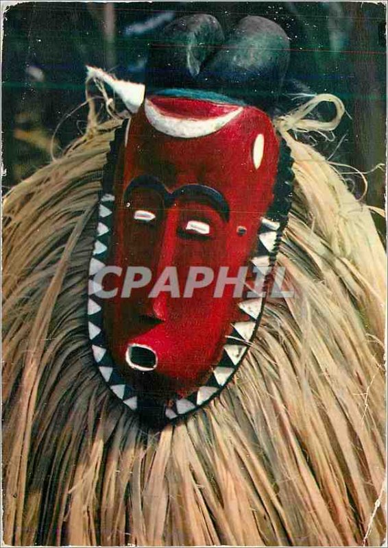 Postcard Modern African Mask Baoule