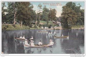 Boating at Glen Miller , RICHMOND , Indiana , PU-1909