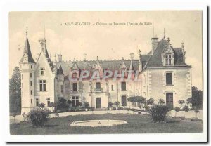 Azay sur Cher Old Postcard Chateau de Beauavis (Midi frontage)