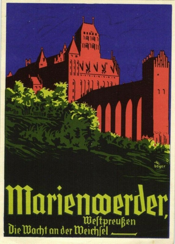 Marienwerder, Die Wacht an der Weichsel Propaganda WK II 1940s AK, Kwidzyn Polen