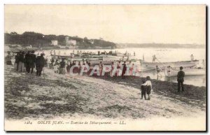 Nice - Exercise of Unloading - children - boat - boat - Old Postcard (militaria)