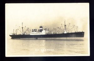 bf2216 - Donaldson Line Cargo Ship - Cortona - built 1921 - B Feilden postcard