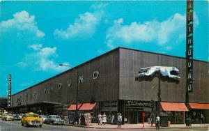 Aero Bus Terminal Chicago Illinois Greyhound 1957 Postcard Teich 1597