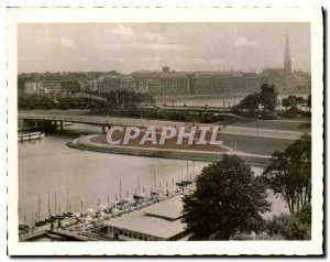 Modern Postcard Hamburg Alte und Neue Lombardsbrücke