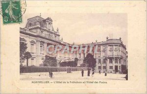 Old Postcard Montpellier The Hotel of the Prefecture and the Hotel des Postes