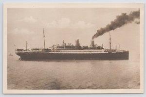 Transportation~Norddeutcher Lloyd Bremen D Berlin B&W~Vintage Postcard