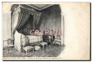 Old Postcard surroundings Bar sur Aube Chateau de Brienne Napoleon Room 1