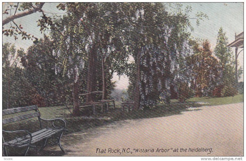 Park Area, Wistaria Arbor at the Heidelberg, Flat Rock, North Carolina, PU-...