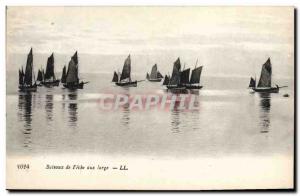 Old Postcard off the fishing boat