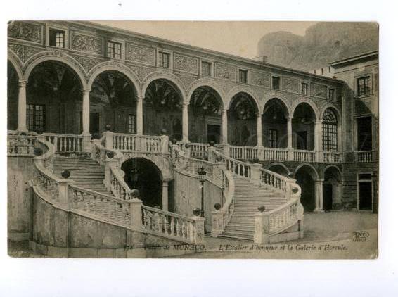 133096 MONACO Palais Galerie d'Hercule Vintage postcard