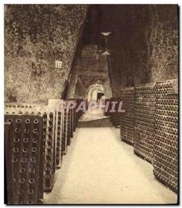 Old Postcard Champagne Pommery & Greno Reims Sideboard crayeres d & # 39origi...