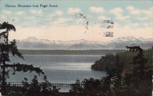 Olympic Mountains From Puget Sound Seattle Washington 1911