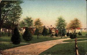 Passaic NJ Park Panoramic View c1910 Vintage Postcard