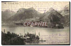 Old Postcard Lake Annecy Duingt